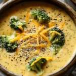 easy soup recipes : Crockpot Broccoli Cheese Soup