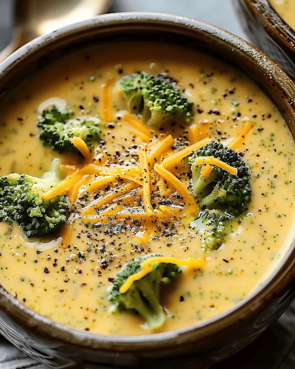 Easy Soup Recipes: Comforting Crockpot Broccoli Cheese Soup with Turkey Bacon