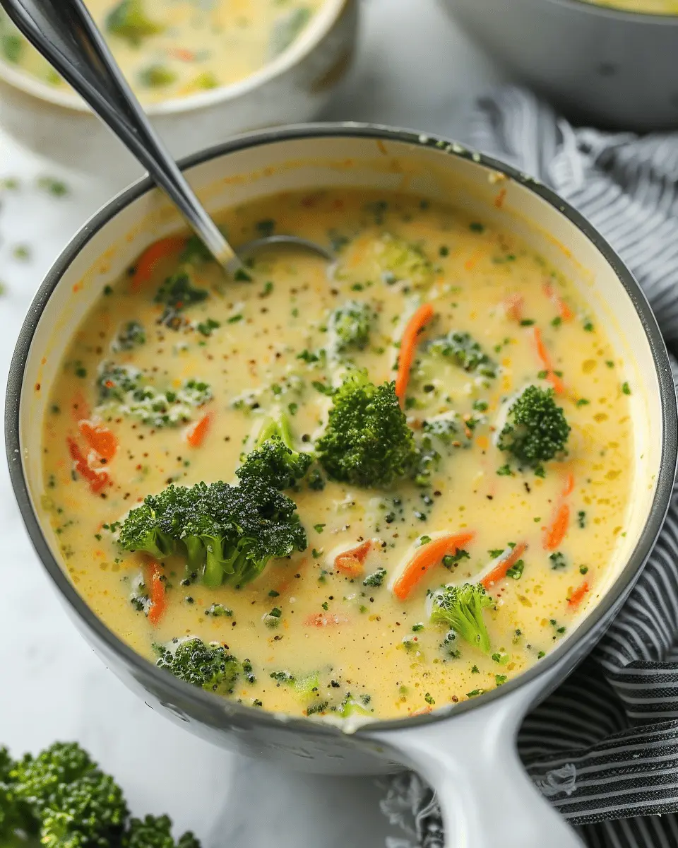 Easy Soup Recipes: Healthy High Protein Broccoli Cheddar Delight