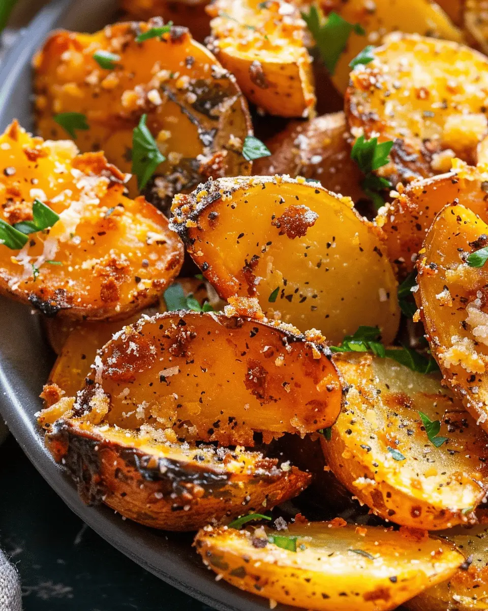 Sweet potato recipes: Best Crispy Parmesan Potatoes with Turkey Bacon