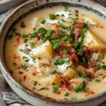 easy soup recipes : Comforting Loaded Baked Potato Soup