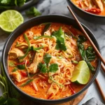 easy soup recipes : Thai Red Curry Noodle Soup