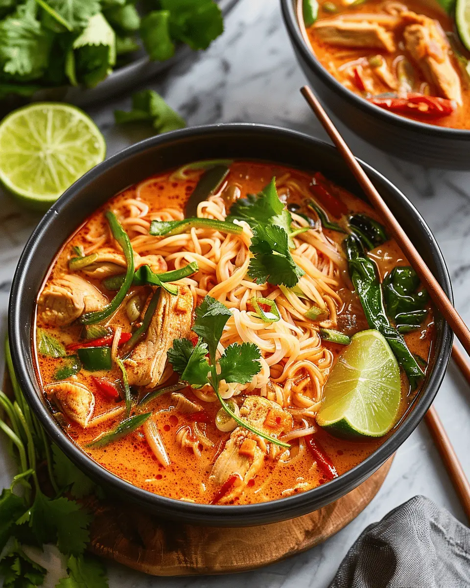 Easy Soup Recipes: Comforting Thai Red Curry Noodle Soup at Home