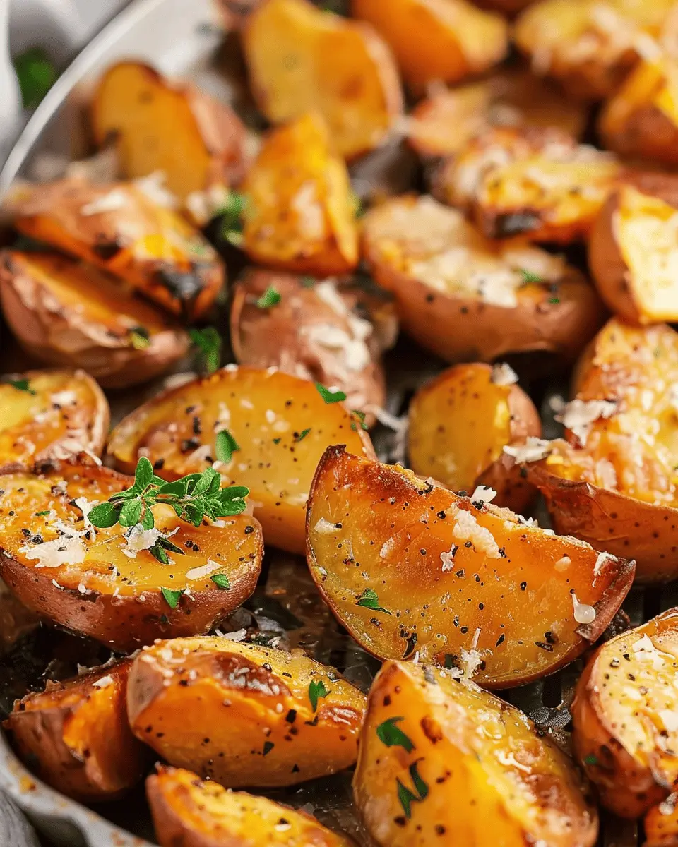 Sweet Potato Recipes: Easy Air Fryer Garlic Parmesan Potatoes
