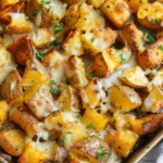 Sweet potato recipes : Cheesy Roasted Potatoes