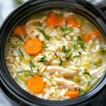 easy soup recipes : Crockpot Chicken and Rice Soup