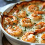 Low Carb Recipes : Keto Garlic Shrimp Au Gratin: A Cheesy Seafood Sensation
