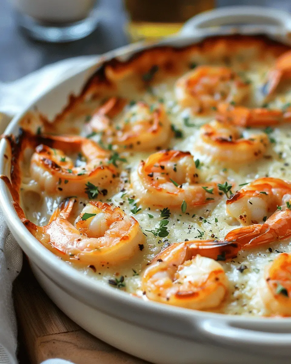 Low Carb Recipes: Indulgent Keto Garlic Shrimp Au Gratin Delight