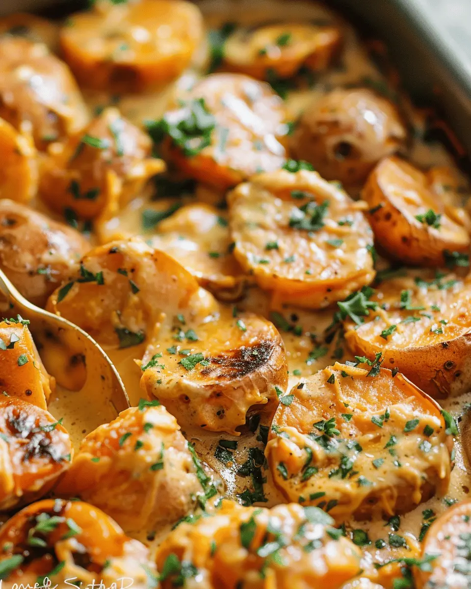 Sweet Potato Recipes: Creamy Baby Potatoes with Turkey Bacon
