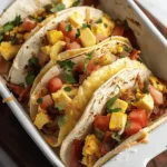 breakfast ideas : Tasty Baked Breakfast Tacos
