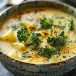 easy soup recipes : Broccoli Cheddar Potato Soup