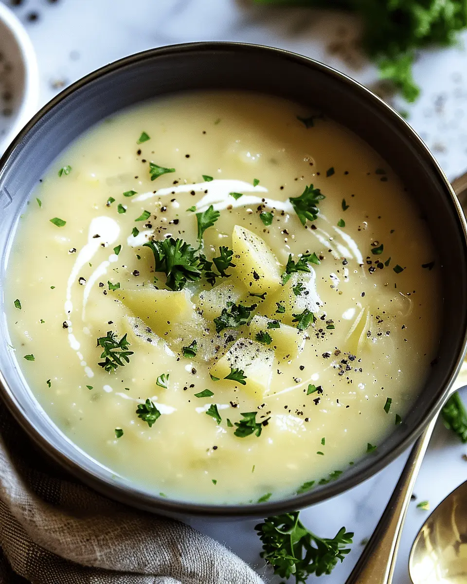 Easy Soup Recipes: Indulgent Creamy Leek and Potato Soup Delight