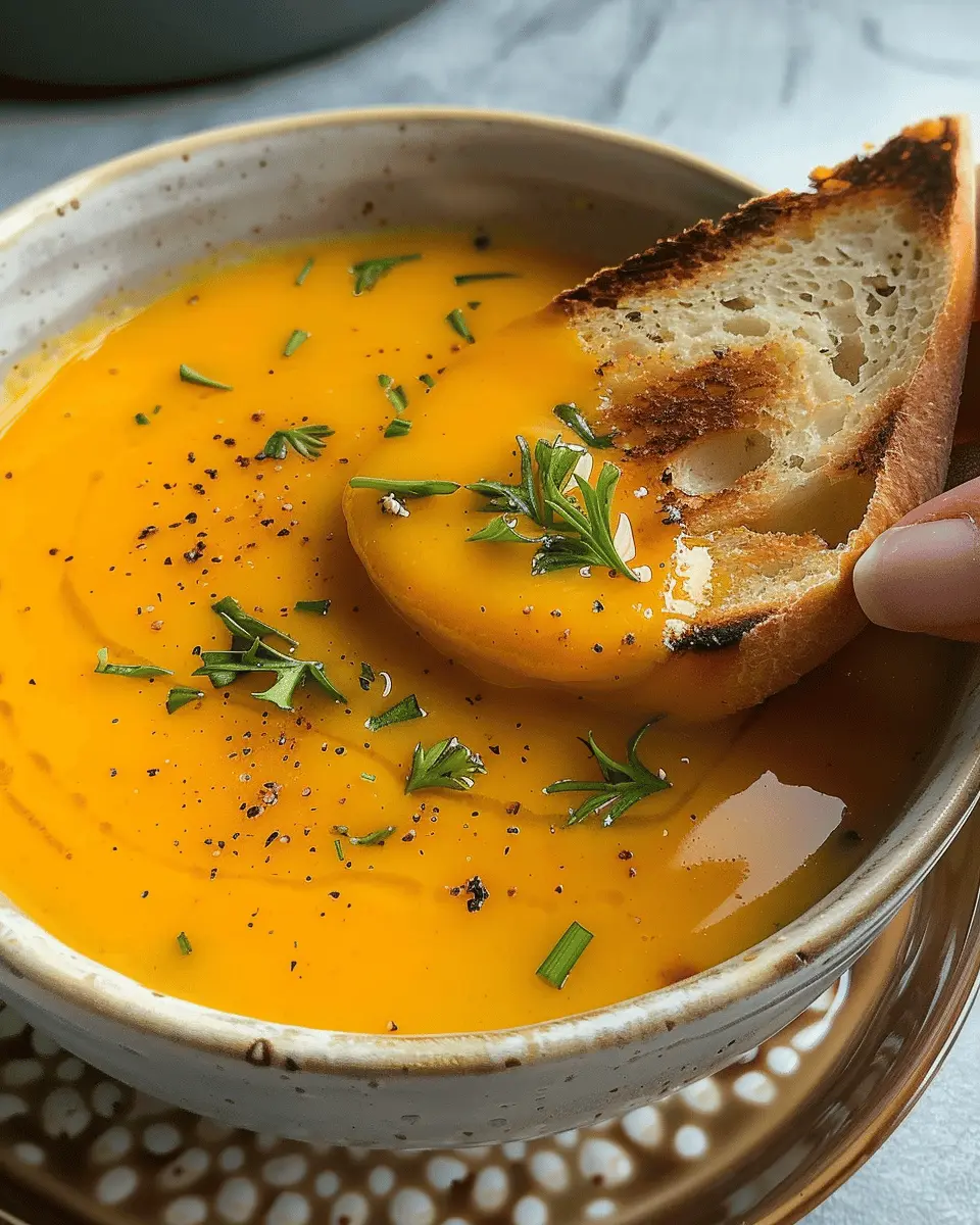 easy soup recipes: protein-packed butternut squash soup with turkey bacon
