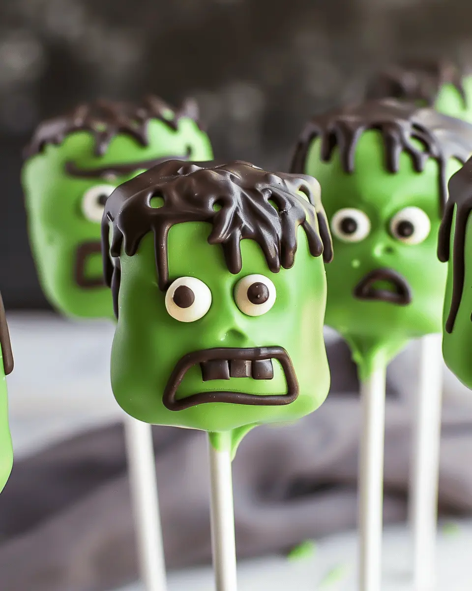 Easy Halloween food ideas: Fun Frankenstein Cake Pops Recipe