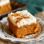 quick recipe ideas : Pumpkin Bars with Cream Cheese Frosting