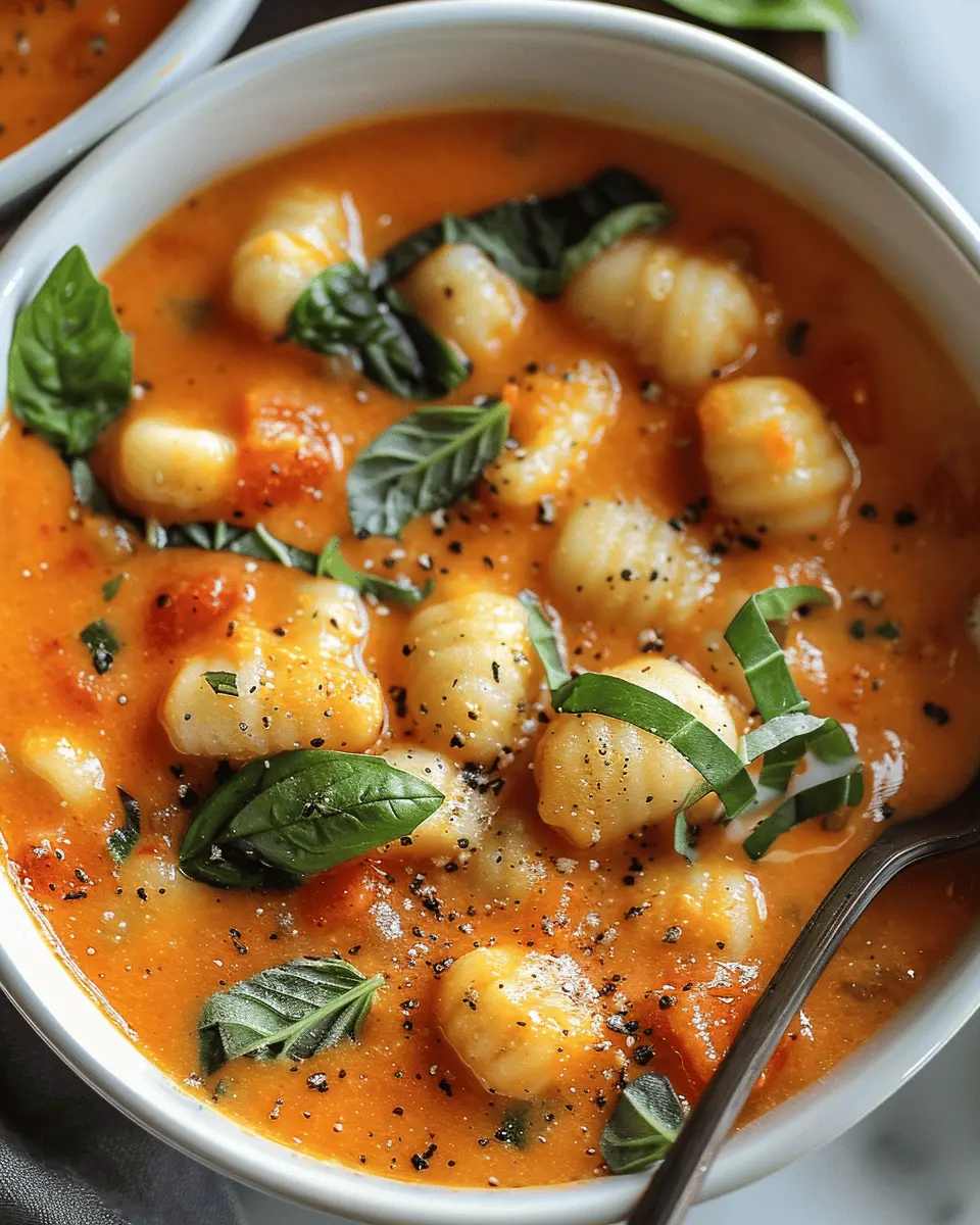 Easy Soup Recipes: Delight in Creamy Tomato Gnocchi Soup Today