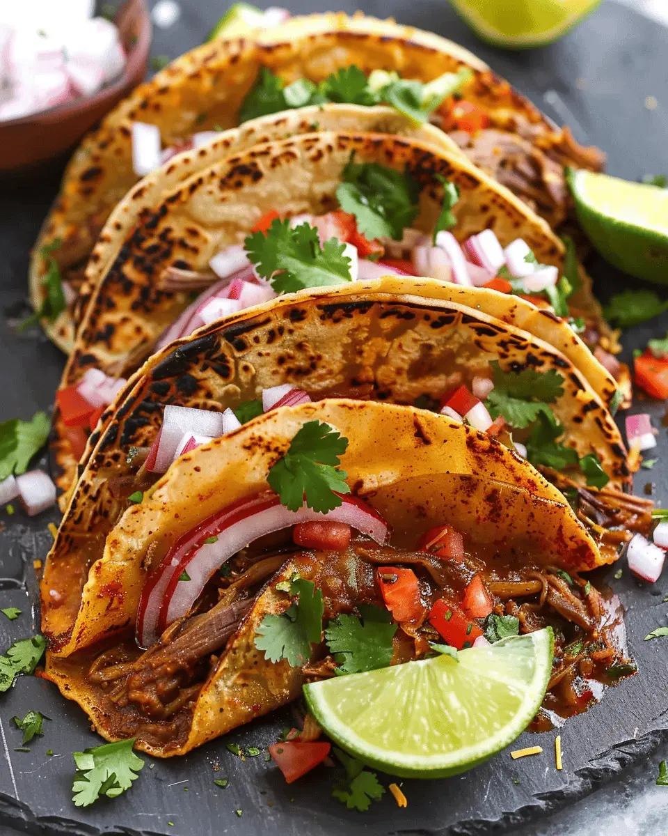 Easy Summer Meals Ideas: Juicy Crock Pot Birria Tacos Delight