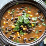 easy soup recipes : Crockpot Black Bean Soup