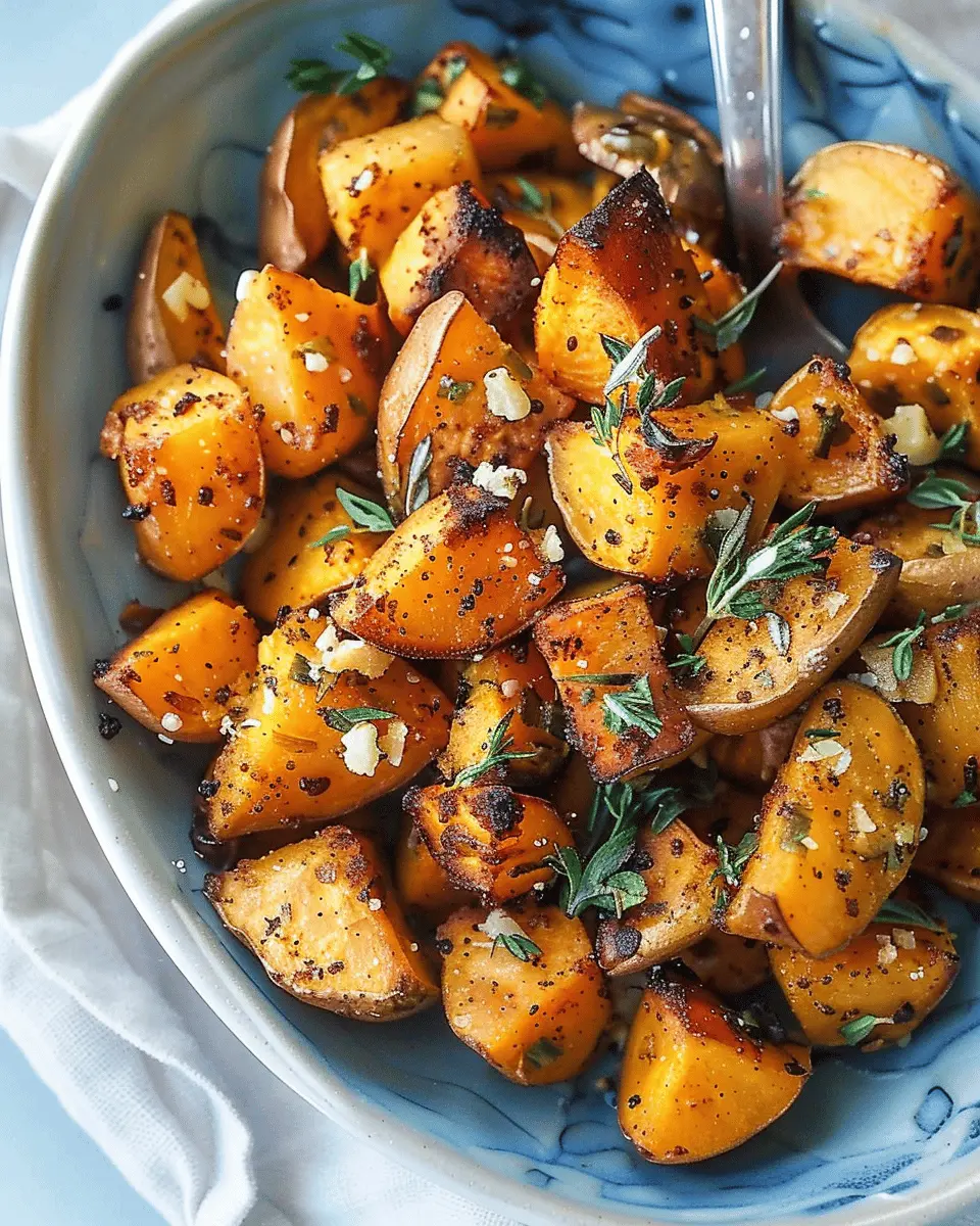 Sweet potato recipes: Easy Garlic Butter Turkey Bacon Potatoes