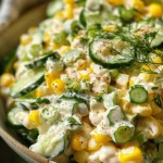 Low Carb Recipes : Street Corn Creamy Cucumber Salad