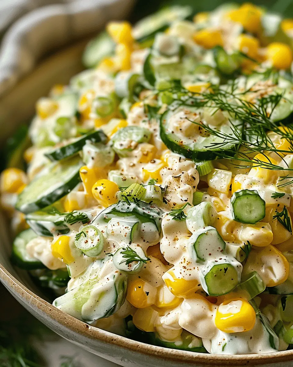 Low Carb Recipes: Indulgent Street Corn Creamy Cucumber Salad