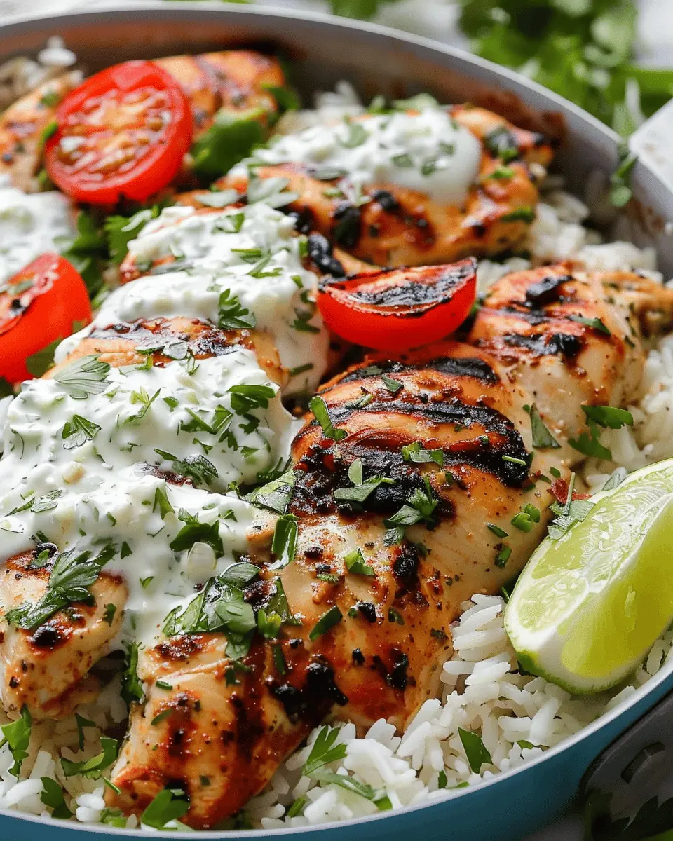Easy Summer Meals Ideas: Juicy Dump and Bake Chicken Tzatziki Rice Recipe