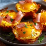 breakfast ideas : Ham and Egg Cups