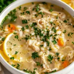 easy soup recipes : Crockpot Lemon Chicken Soup