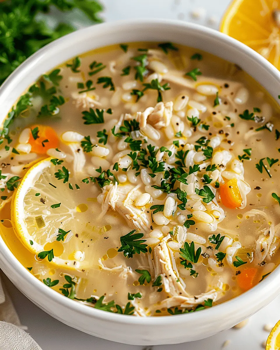 Easy Soup Recipes: Heartwarming Crockpot Lemon Chicken Soup