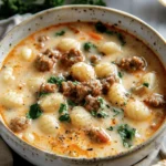 easy soup recipes : Creamy Italian Sausage Gnocchi Soup