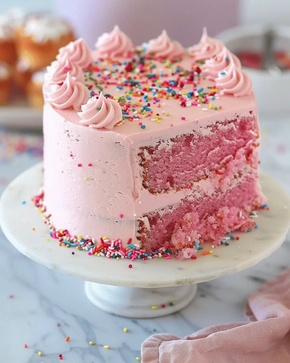 quick recipe ideas: Easy Pink Birthday Cake for Joyful Celebrations
