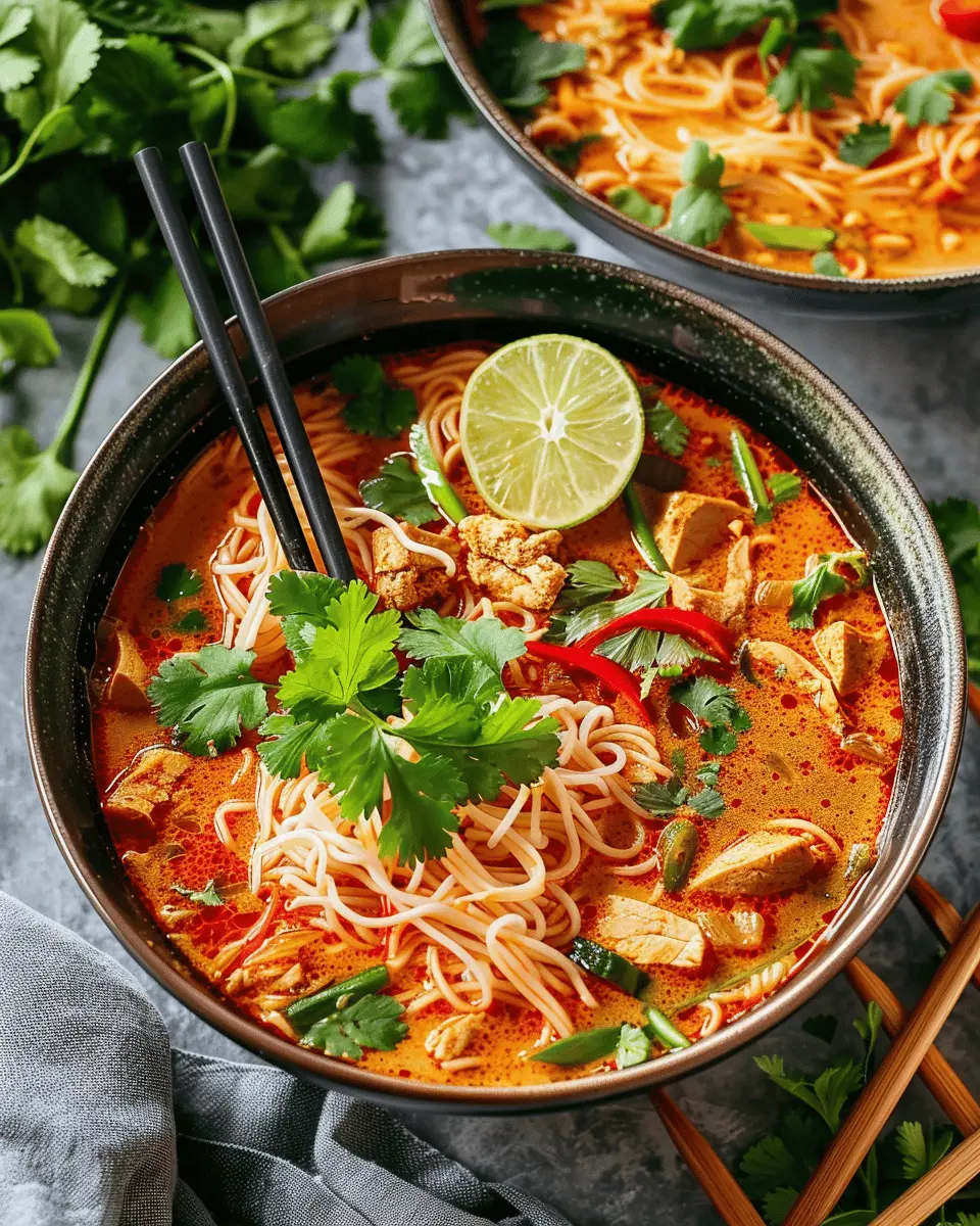 Easy Soup Recipes: Comforting Thai Red Curry Noodle Soup Made Simple