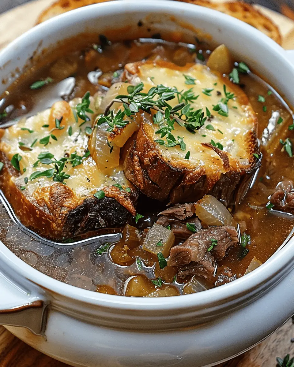 Easy Soup Recipes: Indulgent French Onion Beef Short Rib Soup