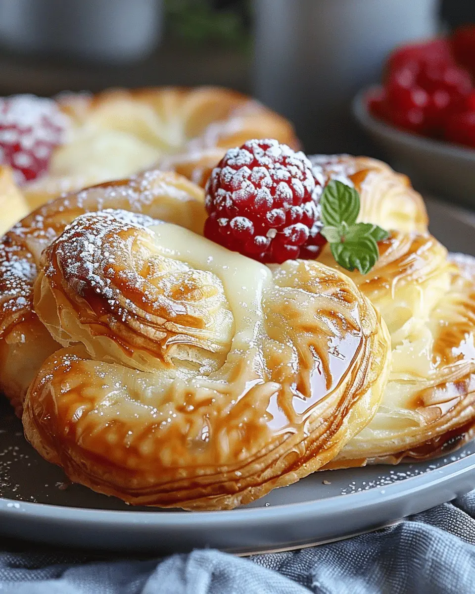 Breakfast Ideas: Indulgent Danish Delight with Turkey Bacon and Chicken Ham