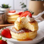 breakfast ideas : Fluffy Japanese Soufflé Pancakes