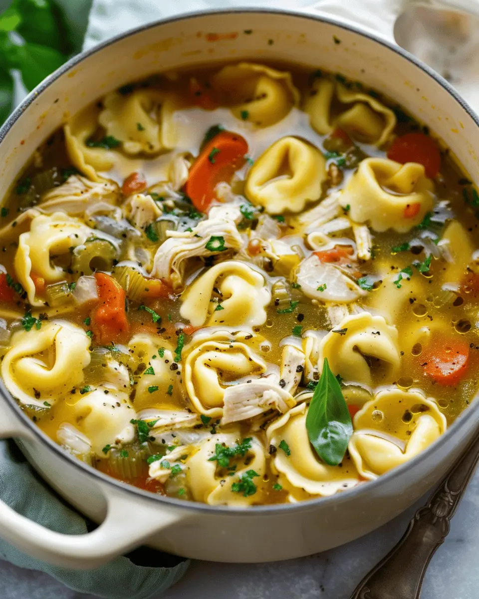 Easy Soup Recipes: Warm Up with Delightful Chicken Tortellini Soup