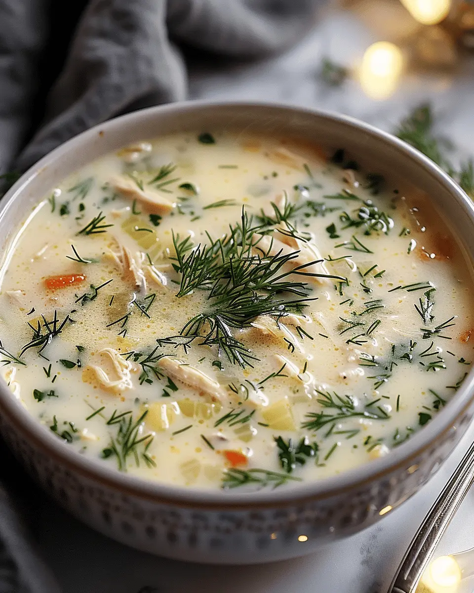 easy soup recipes: Delightful Avgolemono Soup with Turkey Bacon