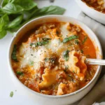 easy soup recipes : Easy Creamy Lasagna Soup
