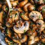 Easy SIDE DISHES : Sautéed Mushrooms (Quick Easy )