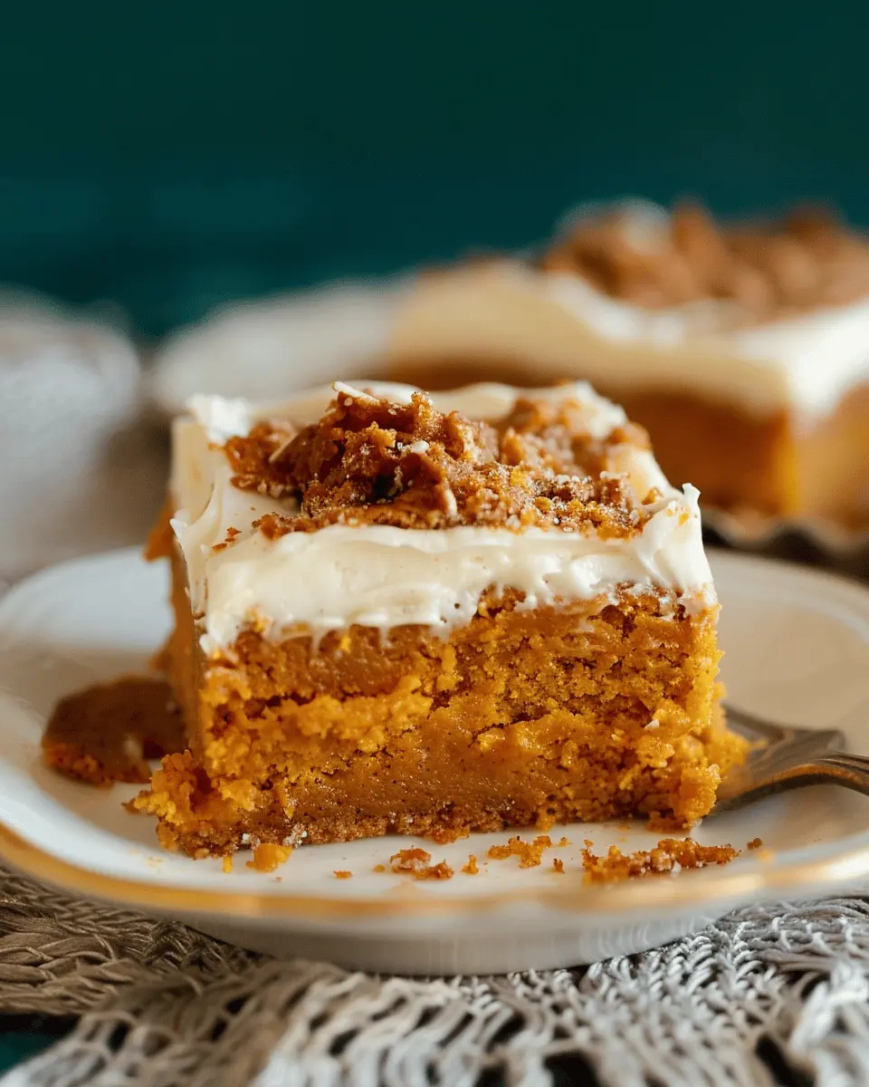 Quick Recipe Ideas: Indulgent Pumpkin Bars with Cream Cheese Frosting