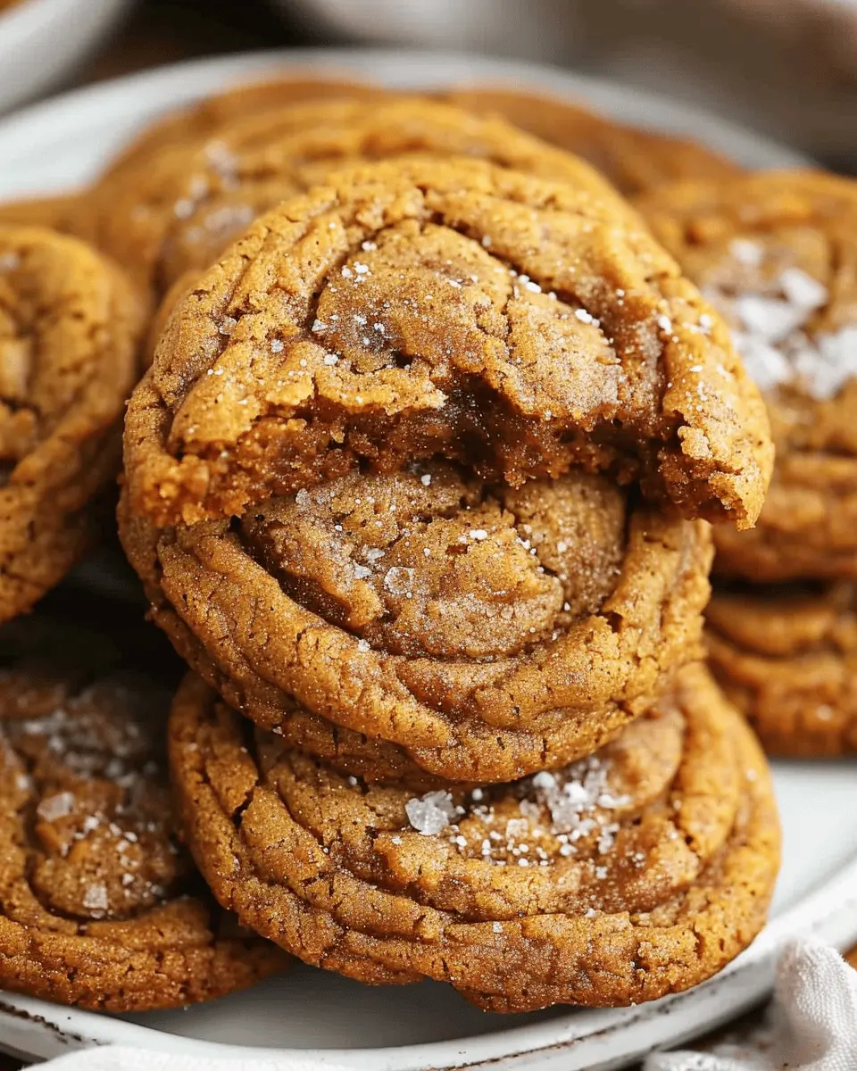Easy Pumpkin Cookie recipes dessert: Indulgent Brown Butter & Maple Chewy Pumpkin Cookies