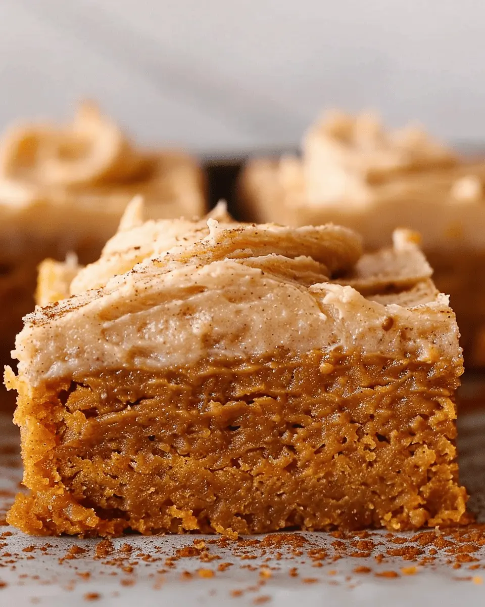 Quick Recipe Ideas: Indulgent Pumpkin Bars with Brown Sugar Frosting