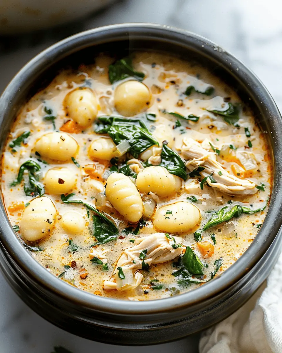Easy Soup Recipes: Comforting Crockpot Chicken Gnocchi Soup