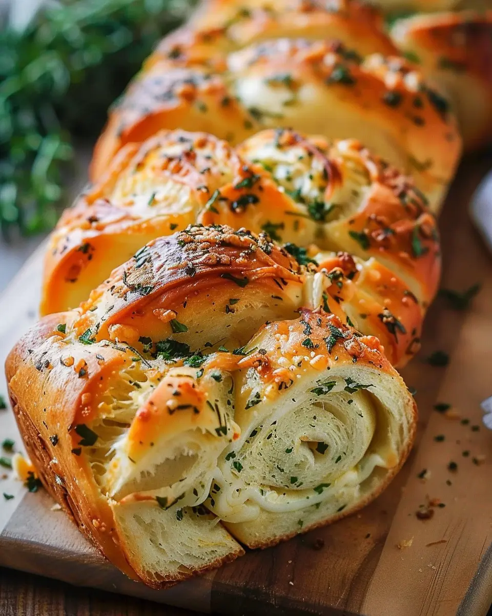 Swirled Garlic Herb and Cheese Bread: The Best Homemade Treat