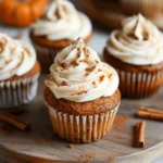 Easy Pumpkin Cupcakes with Cream Cheese Frosting