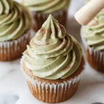 Matcha Cupcakes with Cinnamon Buttercream