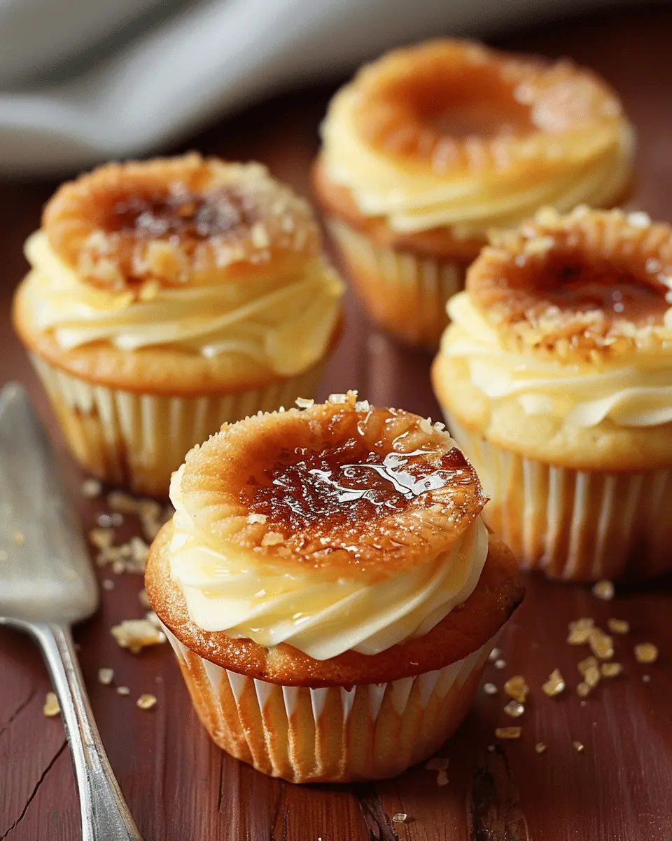 Crème Brûlée Cupcakes: Indulgent Treats for Home Bakers