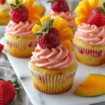 Strawberry Mango Cupcakes