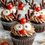 Easy Reindeer Cupcakes