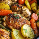 Slow Cooker Garlic Butter Chicken and Veggies